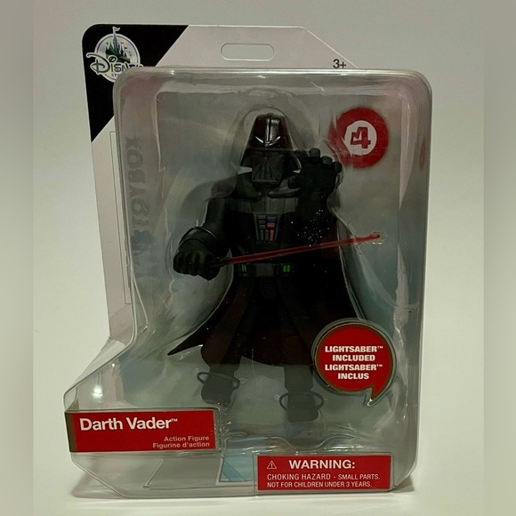 Disney Other - NIB Disney Darth Vader Action Figure - Black and Red